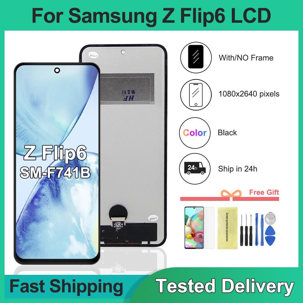 สําหรับ Samsung Z Flip6 5G จอแสดงผล LCD Touch Screen Digitizer Assembly เปลี่ยนทดสอบใช้งานร่วมกับ SM