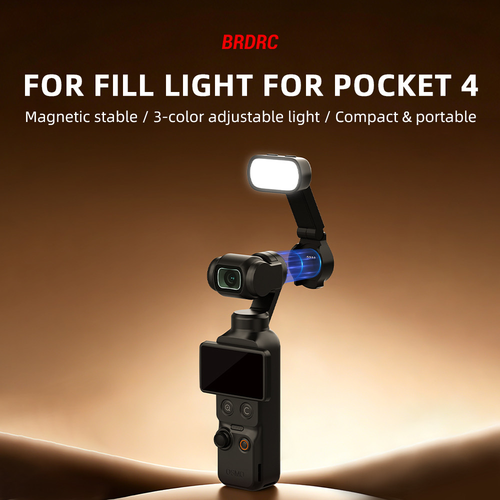 สําหรับ DJI OSMO POCKET 4 PTZ เติมแสงแฟลชกล้องมือถืออุปกรณ์เสริมแสงเซลฟี่