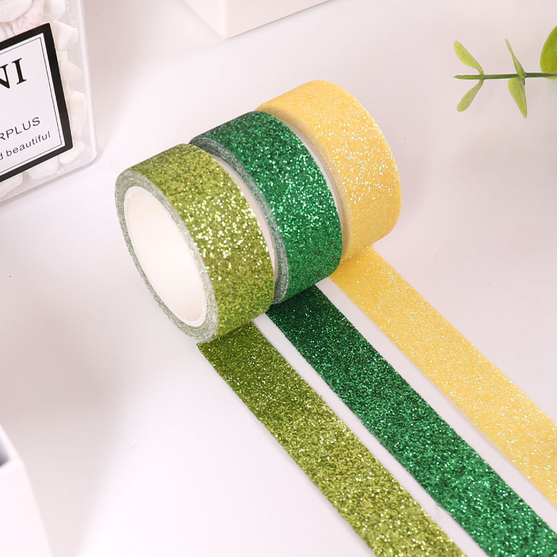 [คลังสินค้าพร้อม] Yida Culture 15MM12 สี Basic Color DIY Dusting Powder Washi Tape WJG