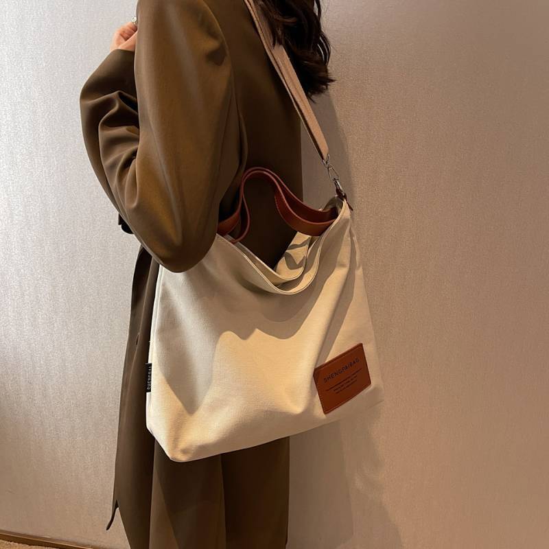 Canvas Bag Crossbody Shoulder Bag Large Capacity Canvas Bag Large Capacity Canvas Bag Bg6R
