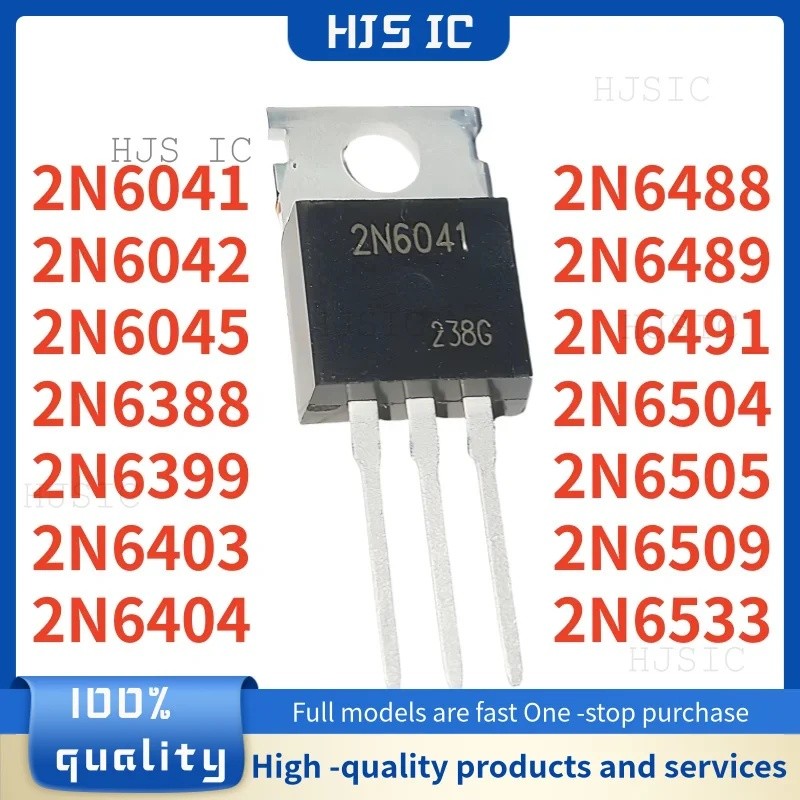 5PCS 2N6045 2N6042 2N6488 2N6491 2N6505 2N6509 2N6399 2N6403 2N6504 2N6388 2N6404 2N65 2N4 2N4 2N603