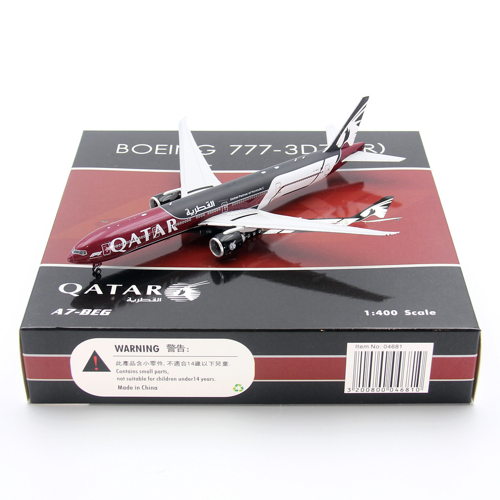 Phoenix 04681 Katar Airlines Boeing B777-300ER A7-BEG เครื่องบินรุ่น 1/400