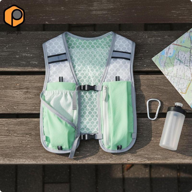 Prettyia Hydration Running Pack สีดํา