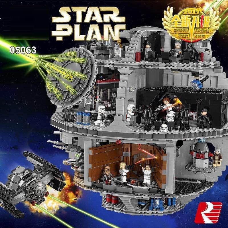 เข้ากันได้กับ Star Wars 75159USC Death Star No. 3 ขนาดใหญ่ประกอบอาคารบล็อกของเล่น 05063