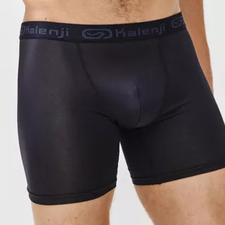 Decathlon Men'S Breathable Microfibre Boxers กางเกงบ็อกเซอร์ผู้ชายใส่วิ่ง ระบายอากาศได้ดี - Black