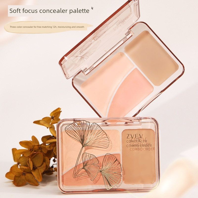 corrector คอนซีลเลอร์ ZVEV Soft Focus คอนซีลเลอร์ผสม Palette กันน้ํา Sweatproof ง่ายต่อการสี Brighte