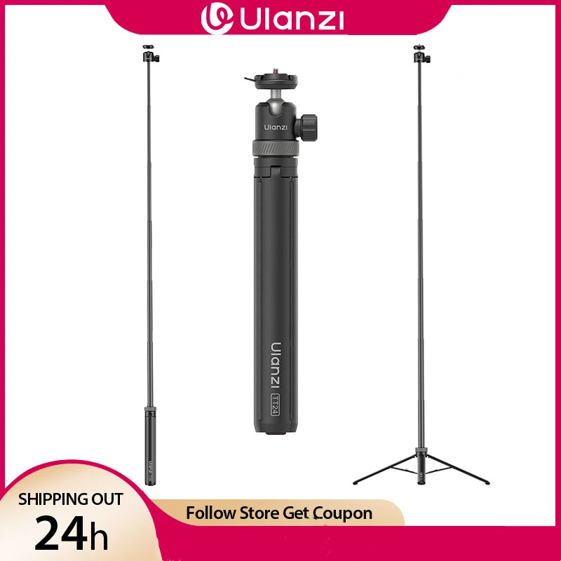 2-in-1 Auto Pop-up Selfie Stick ขาตั้งกล้อง 148 ซม.อลูมิเนียมขาตั้ง Quick Release Ball Head สําหรับกล้อง Action กระเป๋ากล้อง Vlog Travel ยิงสดสตรีมมิ่ง