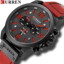 CURREN CURREN 8314 นาฬิกาผู้ชายหกมือมัลติฟังก์ชั่นกีฬานาฬิกานาฬิกาข้อมือนักเรียน TJFR
