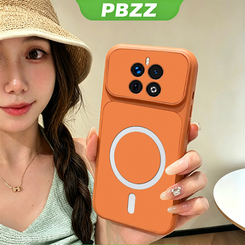 เคสสําหรับ realme 12 pro plus 5g 12X pro + 5g 12 plus 5g เคสโทรศัพท์ Softcase ซิลิโคนกันกระแทกปกดีไซน์ใหม่ความงามแม่เหล็กน่ารักสีส้มสําหรับสาว KNBS01