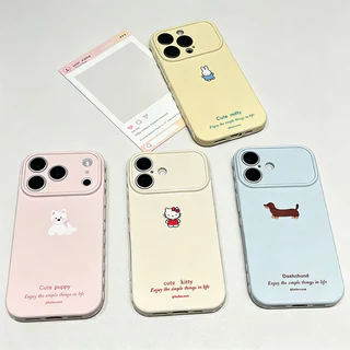 เคสสำหรับ iPhone 17 16 15 14 13 12 11 Pro Max XR XS หัวใจ 3D กันรอย กันกระแทก สีหวาน น่ารัก ถุง