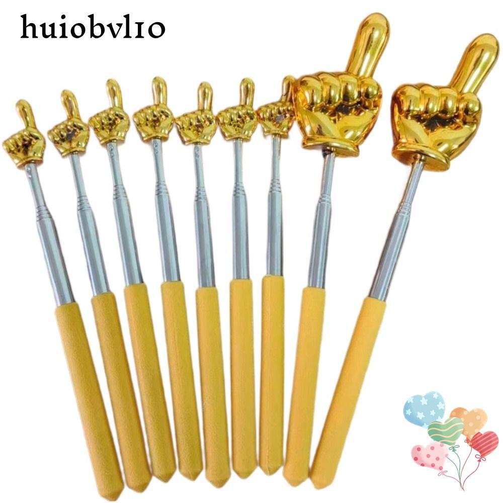 HUIOBVLTH ตัวชี้การสอน, การออกแบบนิ้วแบบยืดหดได้, แท่งอ่านหนังสือกันลื่นน้ําหนักเบาไม้การสอนกระดานดําไวท์บอร์ด