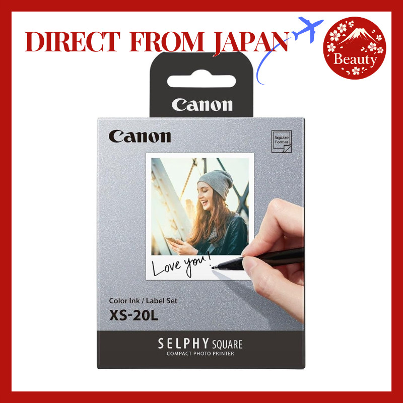 Canon XS-20L Color Ink Paper Set Square Sticker SELPHY QX10 QX20【Japan】

