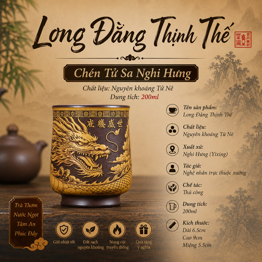 TU SA NGHI HUNG BONUS TEA CUP อังกฤษพร้อมถังยาว 200ML – NGUYEN TU NE