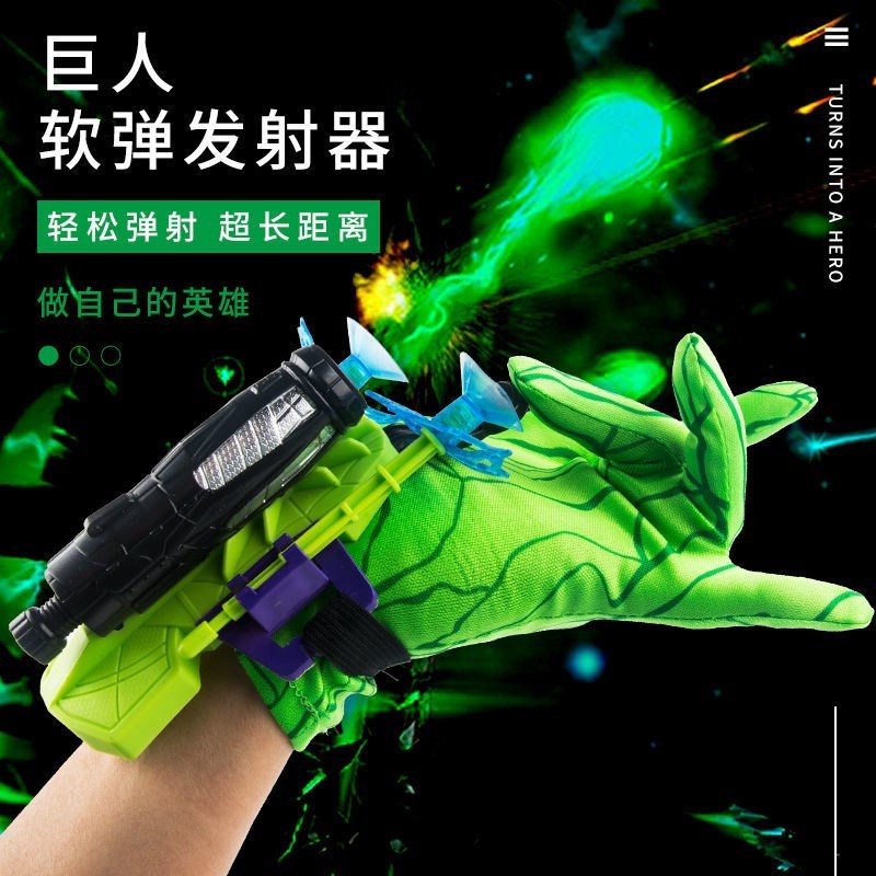 Spider-Man Gloves Launcher Spider-Web Launcher Spider-Man Sprayer Spider-Man Launcher ของเล่นเด็ก