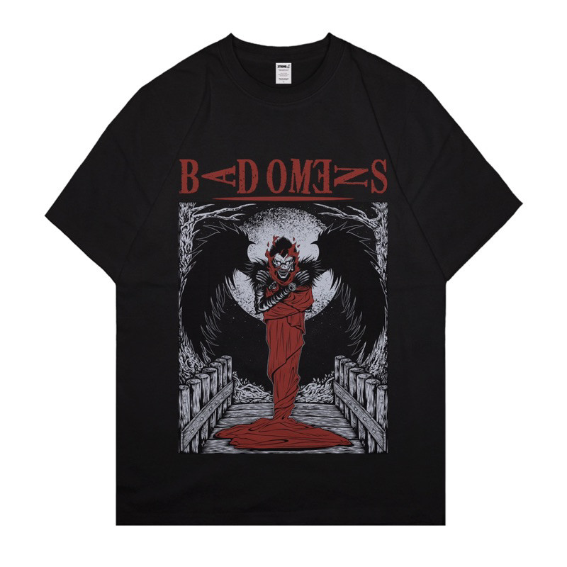 Bad Omens x Death Note เสื้อยืด Boxy ผู้ชาย