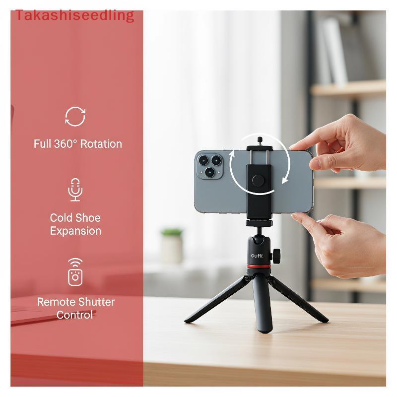 (Takashiseedling) Universal Cold Shoe Camera Hot Shoe Adapter Qui Lo โทรศัพท์ขาตั้งกล้องสําหรับการถ่