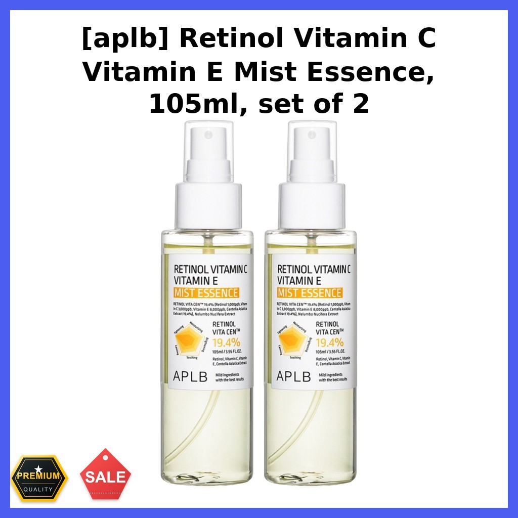 [aplb] Retinol Vitamin C Vitamin E Mist Essence 105ml ชุด 2 / Korean Facial Mist / Vitamin C & E Boo