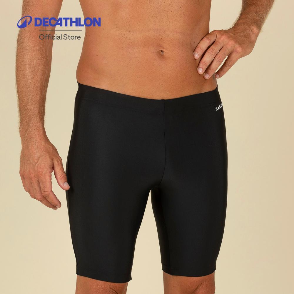 Decathlon Men'S Swimming Jammer Swimsuit 100 Basic กางเกงว่ายน้ำทรงแจมเมอร์สำหรับผู้ชายรุ่น 100 Basic - Black