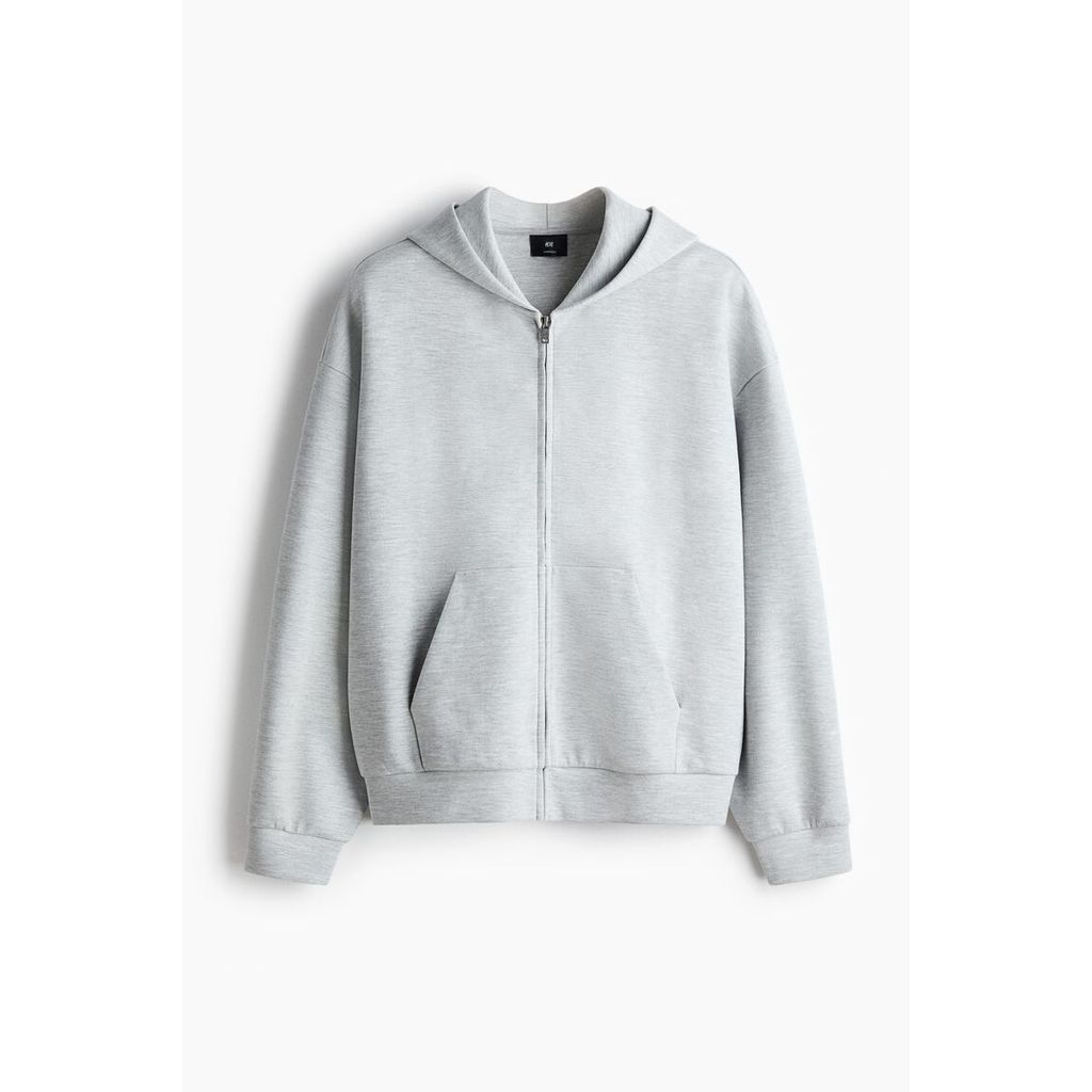 H&M هودي رجالي واسع بسحاب إنترلوك — صورة 6