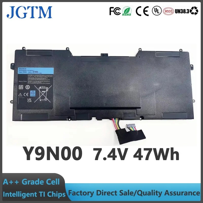 ใหม่ Y9N00 7.4V 47Wh 489XN WV7G0 PKH18 9Q23 แบตเตอรี่แล็ปท็อปสําหรับ Dell XPS 12 13-l321x 13-l322x L