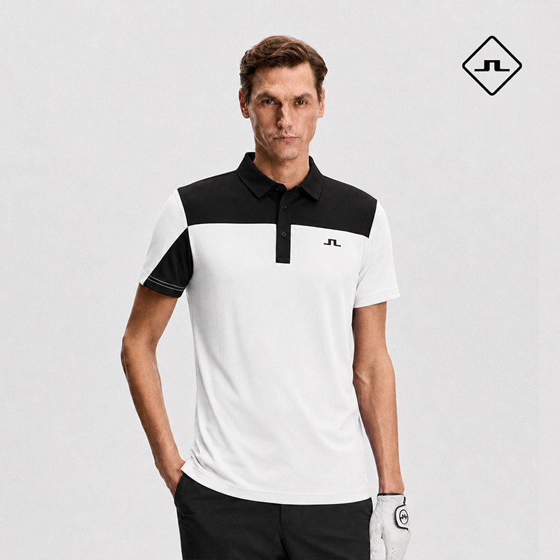 เสื้อกอล์ฟแขนสั้นสำหรับผู้ชาย Polo Shirt Golf Polyester MST-4752（ 19TH HOLE GOLF ）