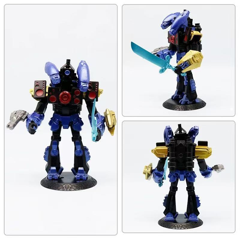Mecha Warrior Titan Audioman Toilet Monitor Boy Doll Figure Model Multi-Universe Cool Mecha buggy801