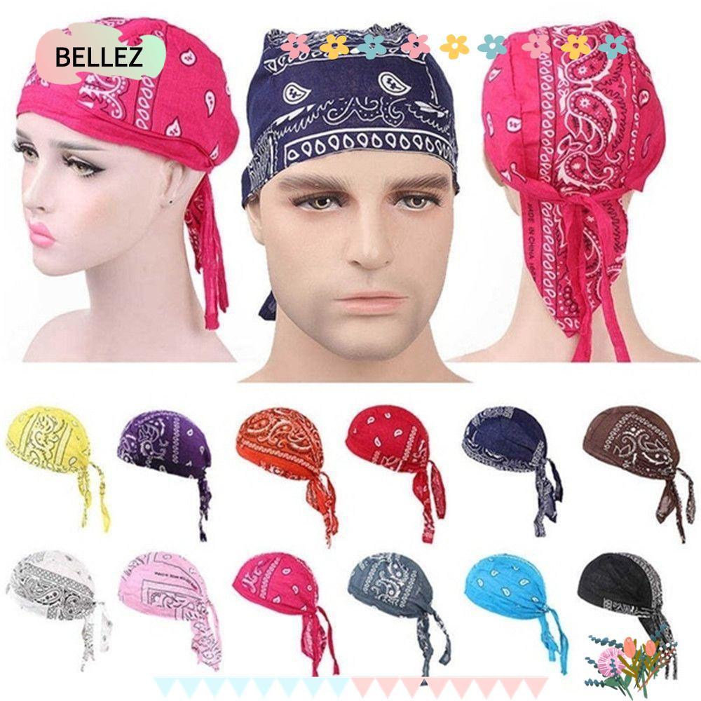 BELLEZ Pirate Hat Adjustable Cancer Chemo Hat Cotton Headscarf Bandana