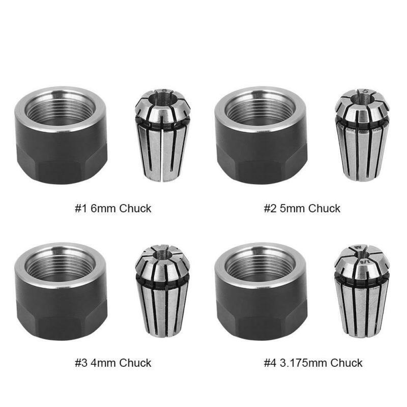 ER11 Collet Chuck และ Nut สําหรับการใช้งานเครื่องกลึงแกะสลักกัด CNC