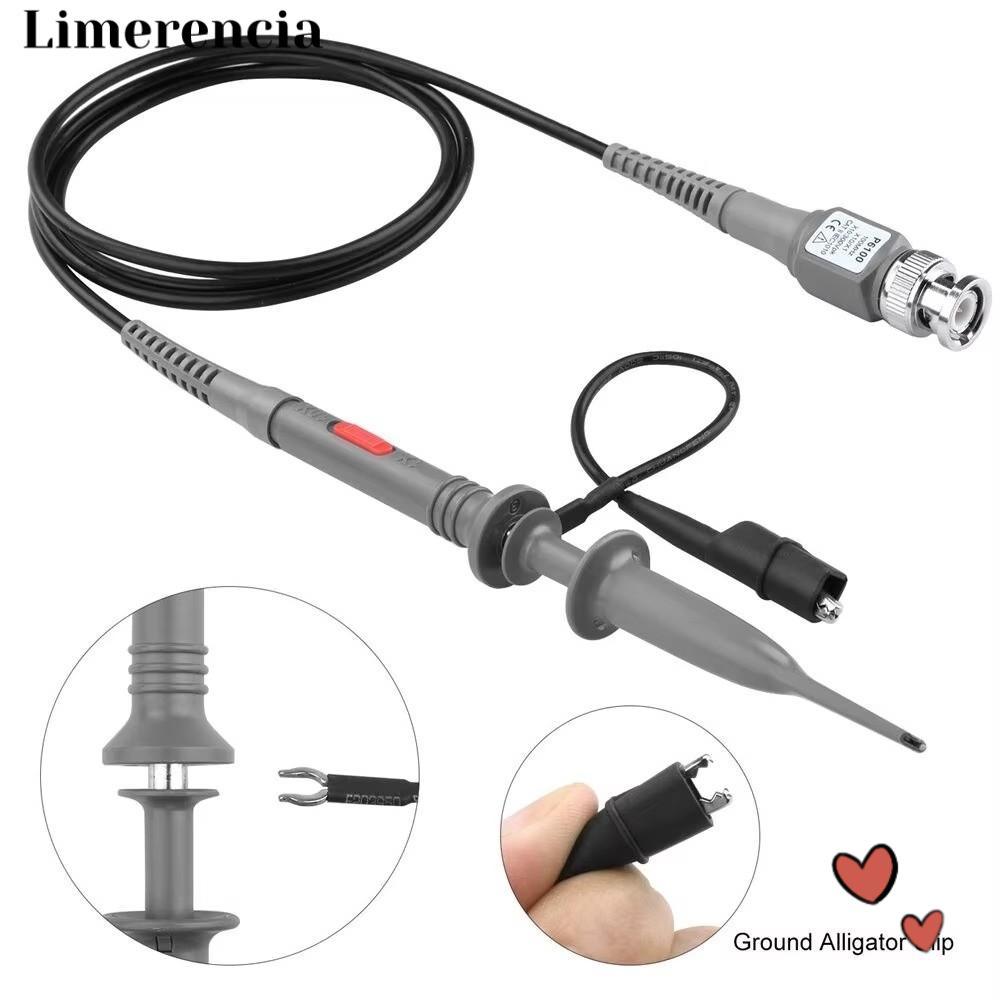 IFFINE 1/2pcs BNC Oscilloscope Probe, P6100 100MHz Oscilloscope Probe ชุด, สะดวก X1/X10 10:1 Probe ค