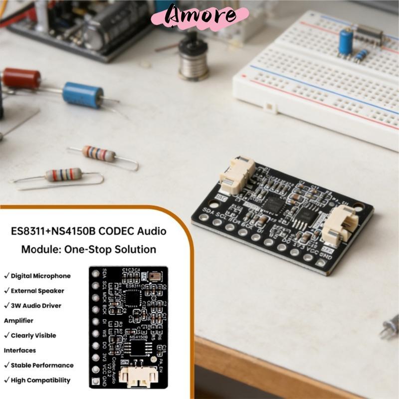 Amore ES8311 NS4150B โมดูลการประมวลผลเสียงการพัฒนาความสามารถในพลังงานต่ํา