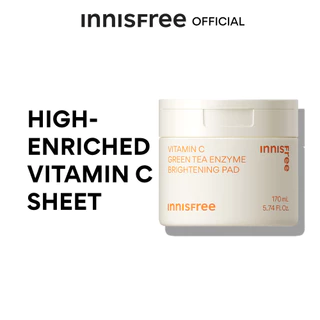 innisfree Vitamin C Green Tea Brightening Pad 60ea วิตามินซี กรีนทีไบรท์เทนนิ่ง แพด