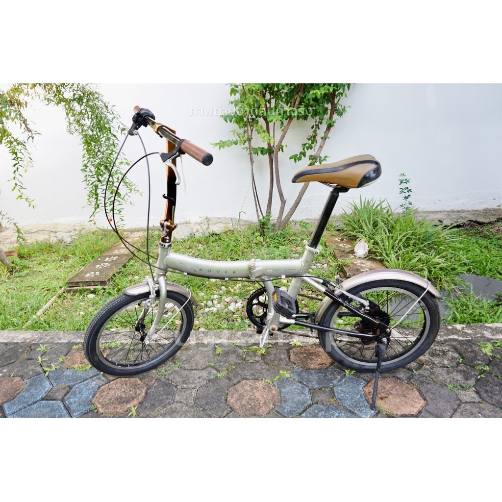 จักรยานพับได้ญี่ปุ่น - ล้อ 18 นิ้ว - เกียร์ 6 สปีด - อลูมิเนียม - Rover - สีเงิน [จักรยานมือสอง]
