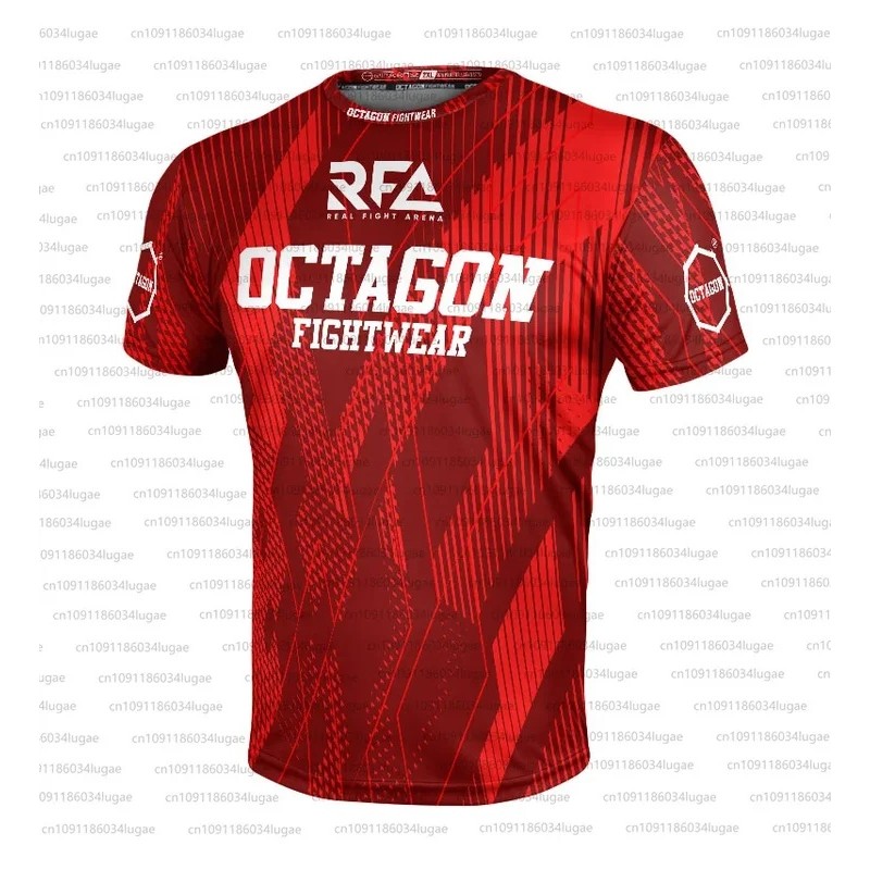 เสื้อยืดลำลองสำหรับผู้ชายและเด็ก ลายพิมพ์ Octaon X RFA ระบายอากาศได้ดี คอทรงกลม แขนสั้น สำหรับผู้ชาย