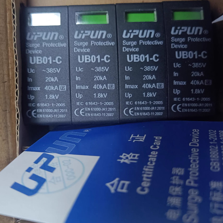 UB01-D/3-275-10 UPUN Shanghai Youbang Electric Lightning Protection Surge Protector C/4-385-40X