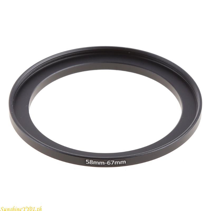 SUN Metal 58mm-67mm Step Up Filter Lens Ring Adapter 58-67 mm 58 ถึง 67 Stepping