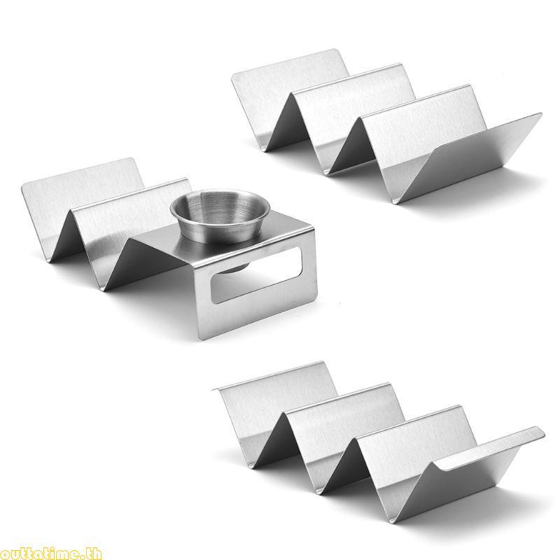 Time Stainless Steel Taco for Shell Taco Holder Stand Taco Plates Spring Roll Ra