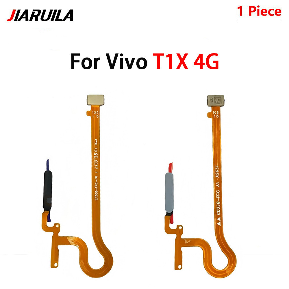สําหรับVivo T1X 4Gปุ่มเซ็นเซอร์ลายนิ้วมือFlex Cableอะไหล่ซ่อม