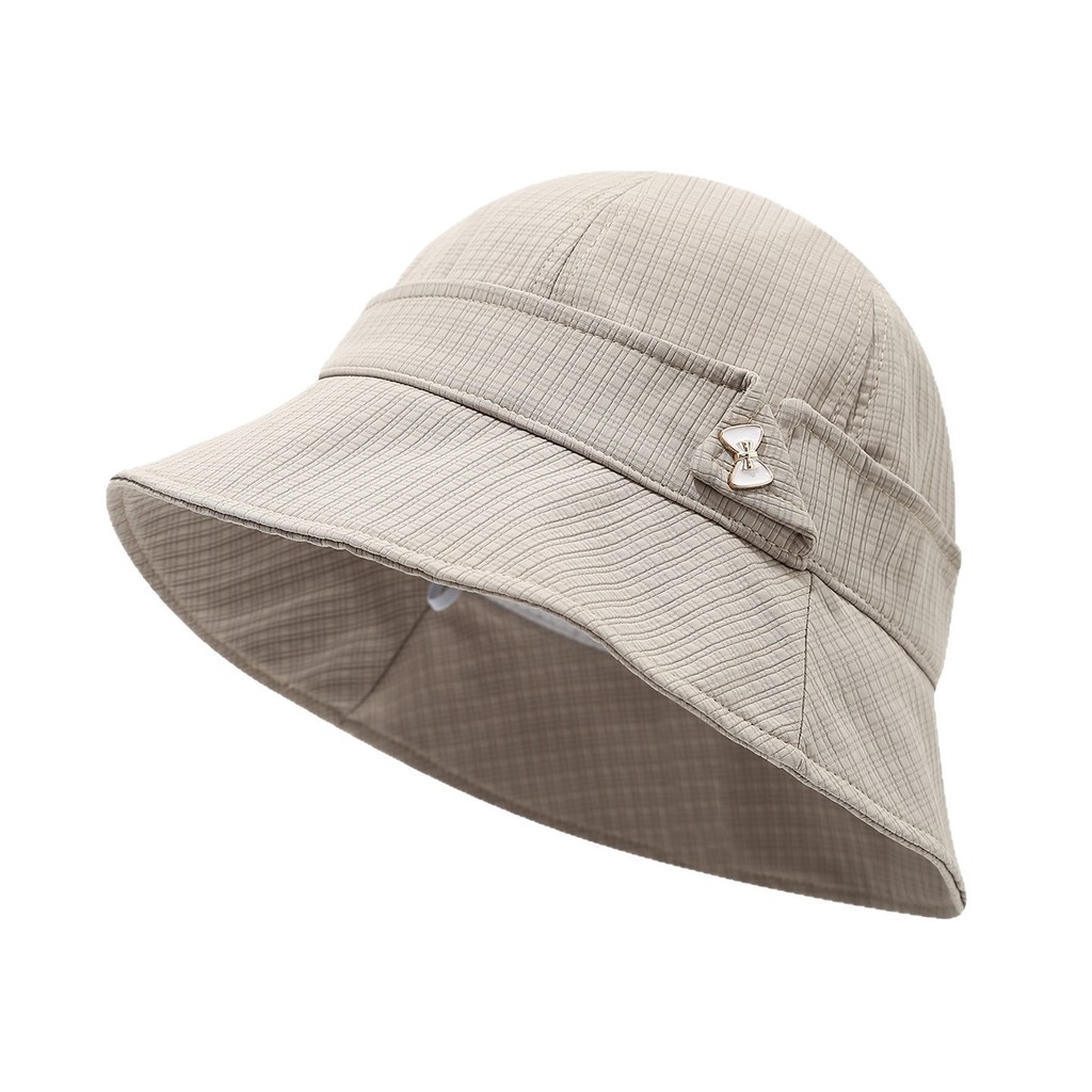 ใหม่หมวก All-Match Face-Showing หมวกผ้าลูกฟูกขนาดเล็กเข็มขัดหัวเข็มขัดหญิงคุณภาพ Elegant Beret Quick-Drying หมวกอ่าง