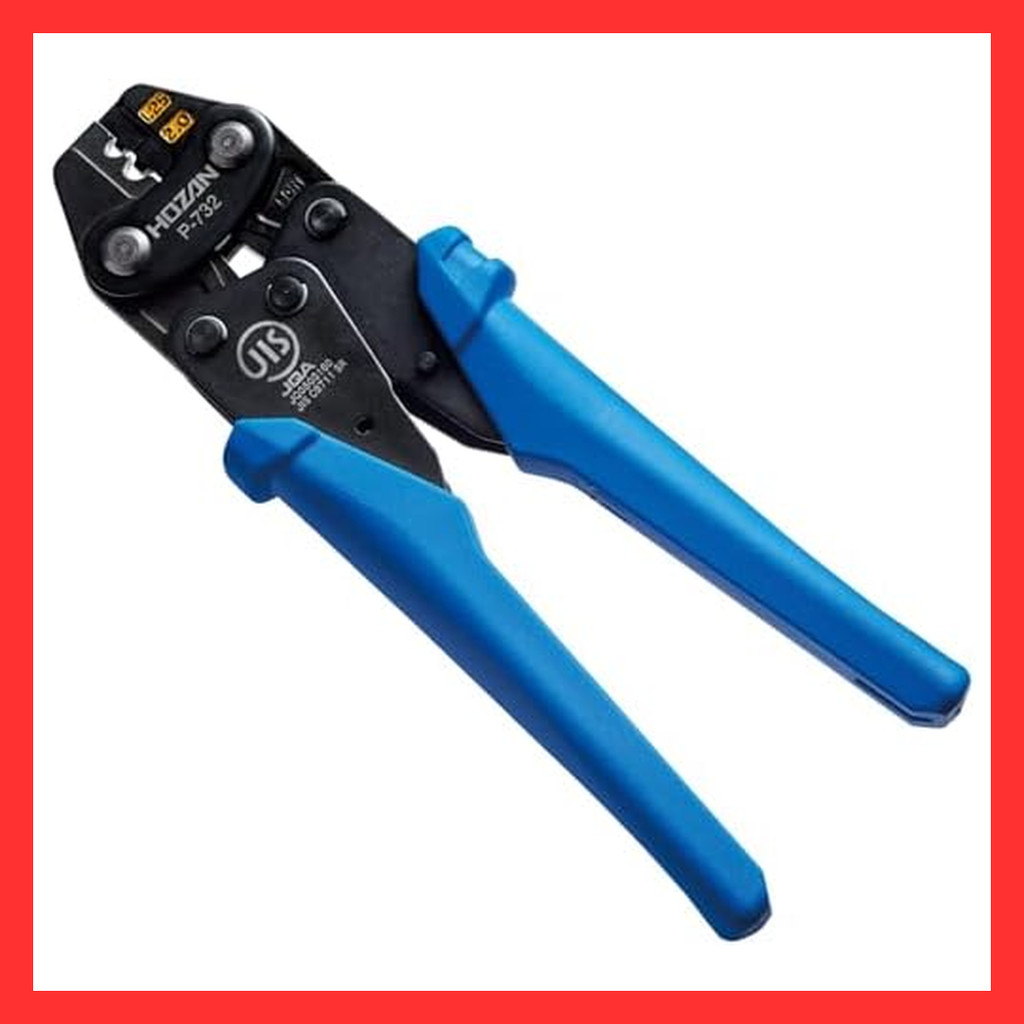 Hozan crimping tool (for bare terminal/bare crimp sleeve) crimping pliers compact type 【Direct from 
