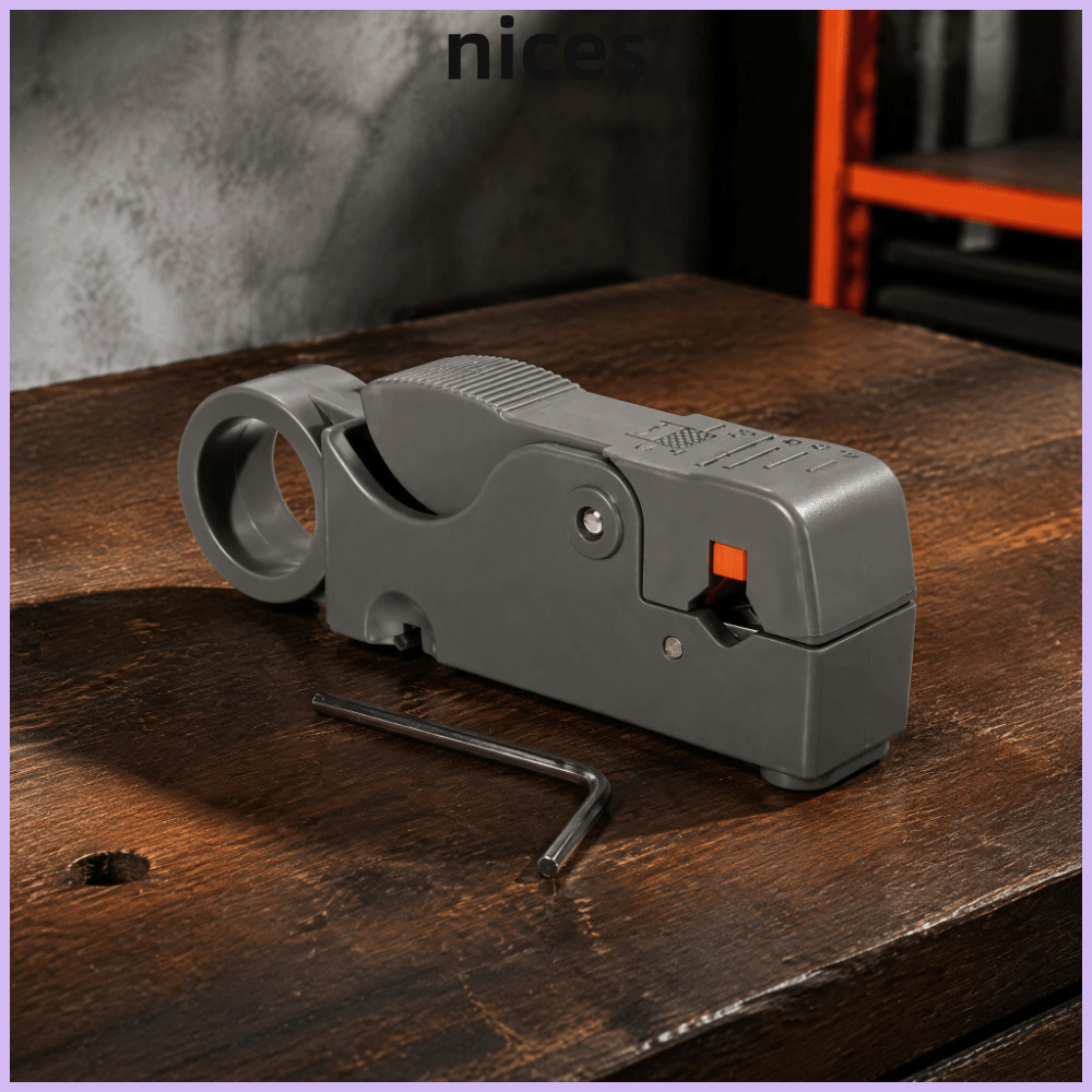 NICES Coaxial Wire Stripper, ที่แม่นยําสบาย Grip Coaxial Cable Stripper, ที่มีประสิทธิภาพ Biometric 