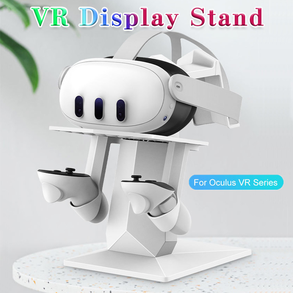 สําหรับ Meta Oculus Quest 3 2 Pro Quest3 Quest2 Cradle Stand Holder สนับสนุนอุปกรณ์เสริมเกม Virtual Reality VR แว่นตาชุดหูฟังหมวกนิรภัย all in one สมาร์ท VR ชุดหูฟังจอแสดงผลเดสก์ท็อป gamer