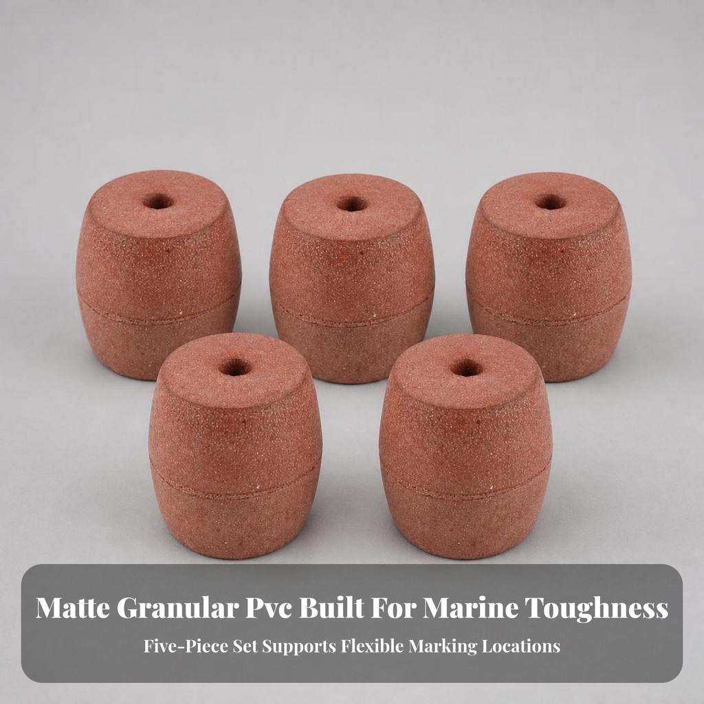 5 ชิ้นลอย MARKER Buoy Hard Marker Buoy พร้อม Through Hole Perforated Buoy ทุ่น Heavy-Duty-Proof-Proo