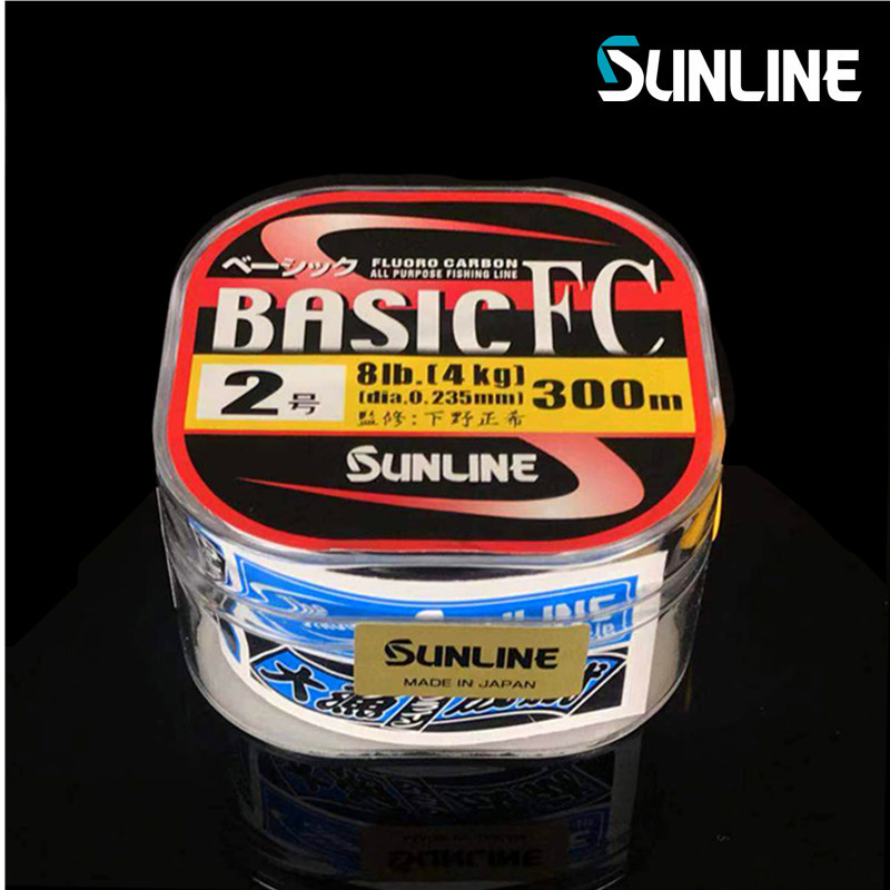 ญี่ปุ่นนําเข้าสายคาร์บอน SUNLINE SUNLINE SUNLINE สายตกปลา BASIC FC300 สายคาร์บอนล่อสายหลัก Rock สายต