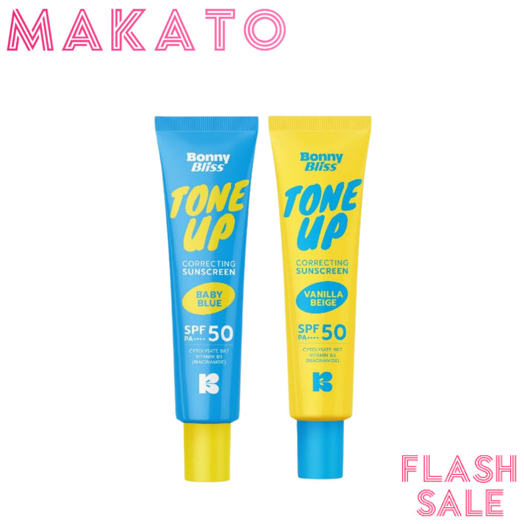 [ Flash Sale ] Bonny Bliss Tone Up Sunscreen บอนนี่ บลิส กันแดด มี 2 เฉดสี SPF50 PA++++ ขนาด 30ml