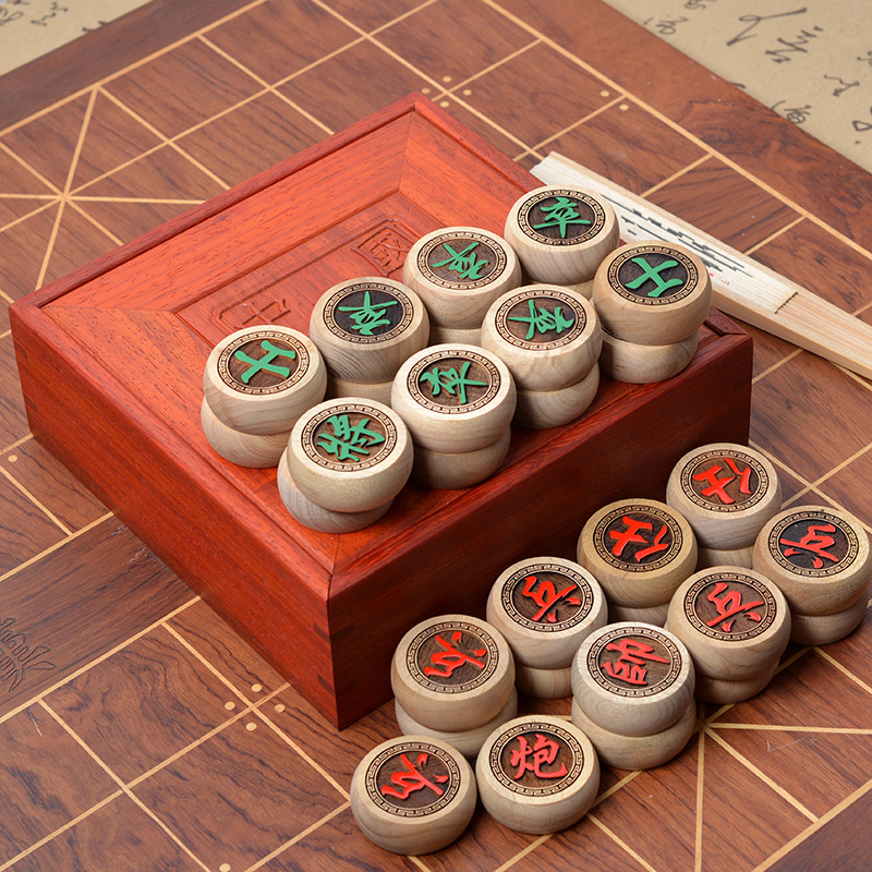Yiliu Preferred 4.8cm Golden Silk Nanmu Chess Mahogany Chess Box Chinese Chess Set Xiaoye Zhennan Ch