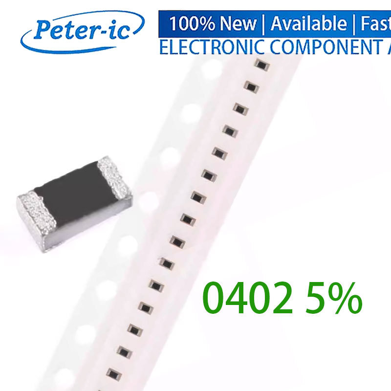 (100 ชิ้น) 0402 ตัวต้านทาน SMD 0.1R~910R 5% 1/16W 0R 0.2R 0.5R 1R 2.2R 4.7R 5.1R 47R 22R 33R 100R 33
