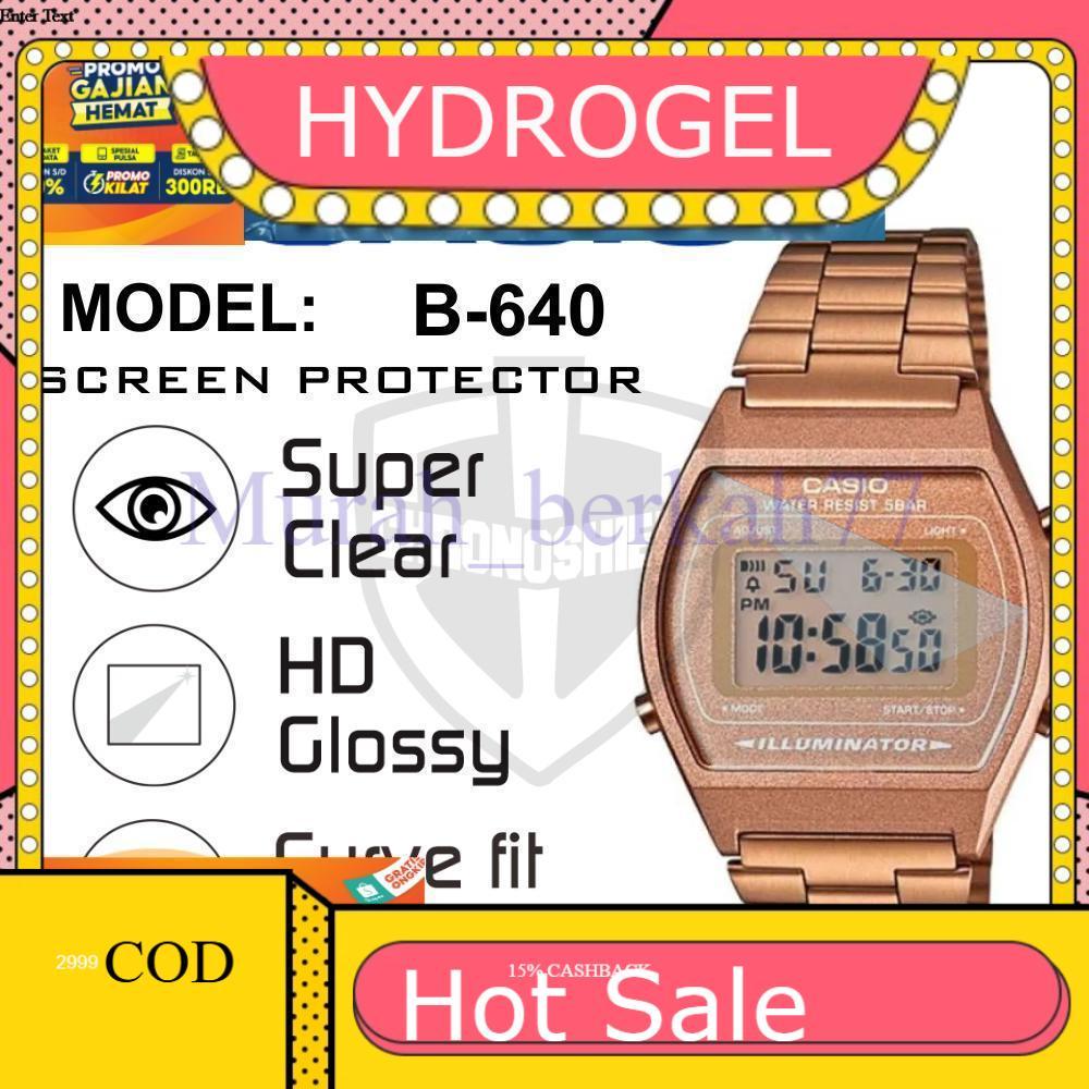 HYDROGEL นาฬิกาป้องกันรอยขีดข่วน Casio B-640 B640 B 640 ไฮโดรเจล