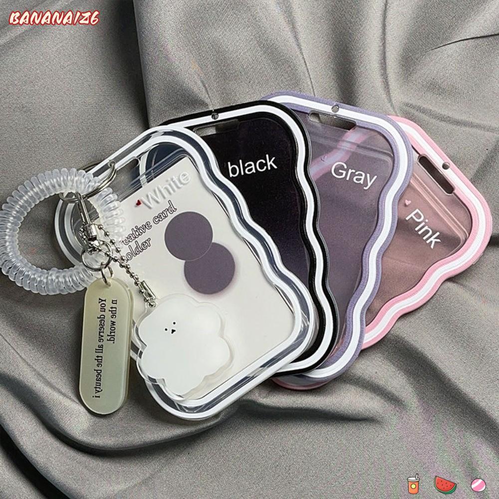 BANANA1Z6 Kpop Photocard Holder, Photo Protector Y2K Card Holders,โปร่งใสMulti-Functional Idolการ์ดร