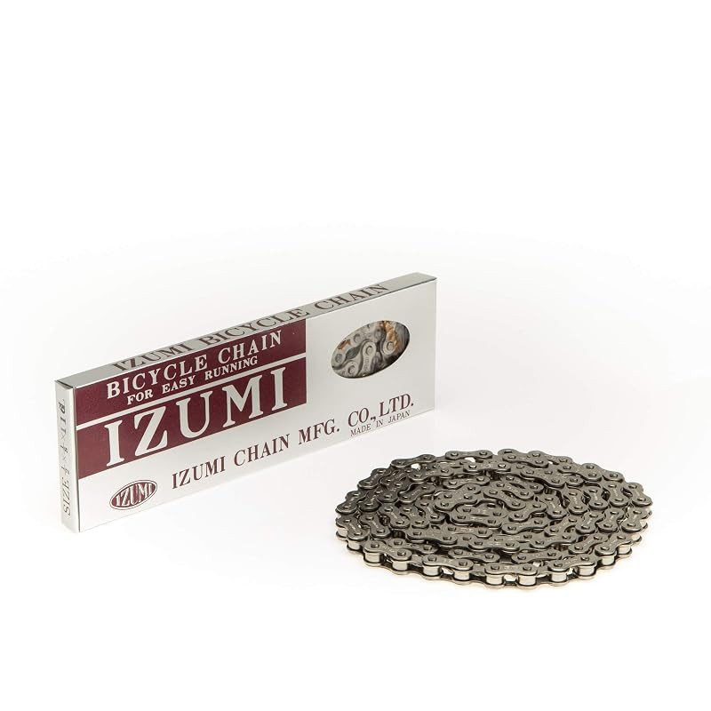 IZUMI ES410 1/2×1/8×106L Chain for Thick Teeth, Nickel-Plated 410NP