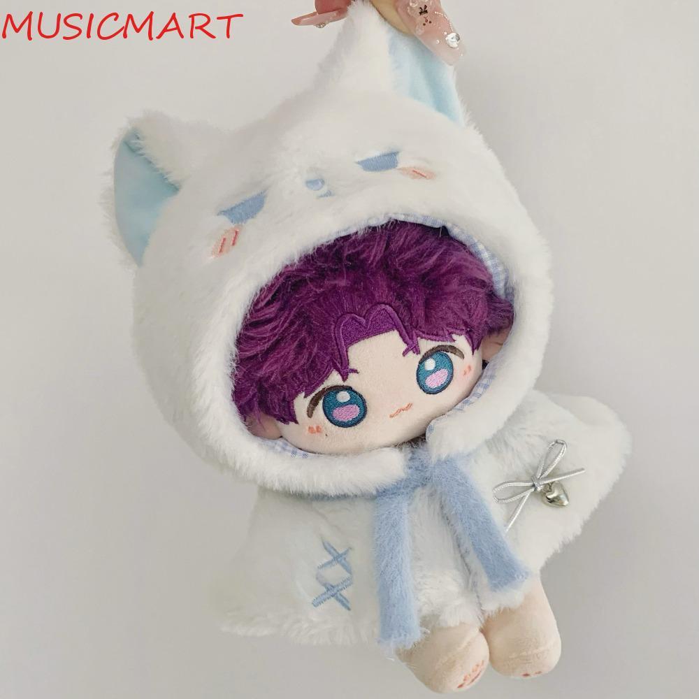 MUSICMART 20cm Doll Clothes Outfit, Plush Cloak Cute 10cm Cotton Doll Clothes, Plush Toy Clothes Blu